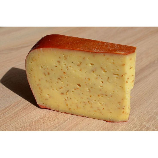 Leyden Cheese (Leidse Kaas) – Dutch Semi-Hard Cheese with Cumin & Caraway Seeds